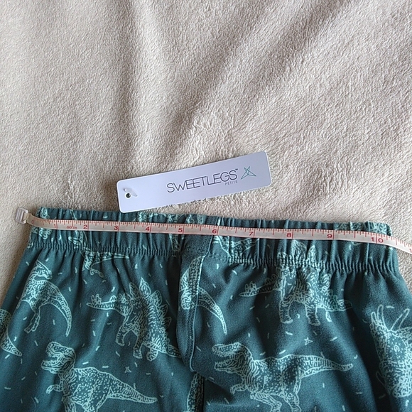NWT Sweetlegs Petite Teal Dinosaur Leggings (One Size) - Picture 4 of 9